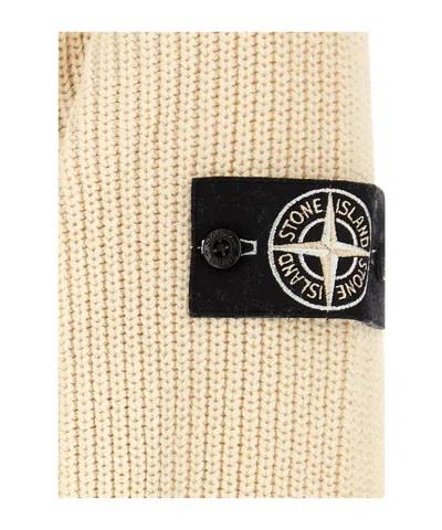 Stone Island Light Yellow Crewneck Pullover In Neutral