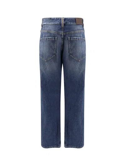 Brunello Cucinelli The Slim Fit Denim Trousers In Blue