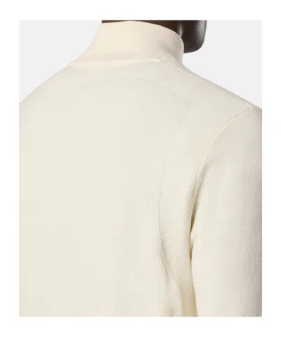 Stone Island Mens Desert Melange Wool Half-button Jumper