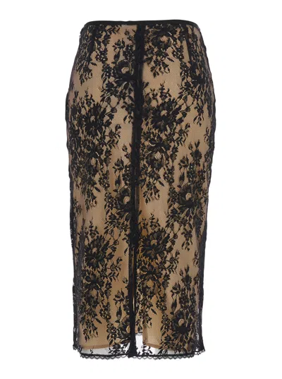 Max Mara Studio Laced Midi Skirt