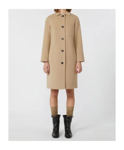Weekend Max Mara Single-breasted Wool Coat