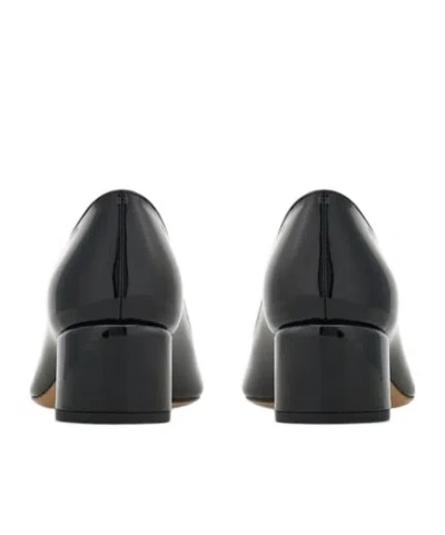 Ferragamo Mara Patent Gancini Block-heel Pumps In Black