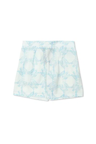Amiri Pleated Shorts In Blue