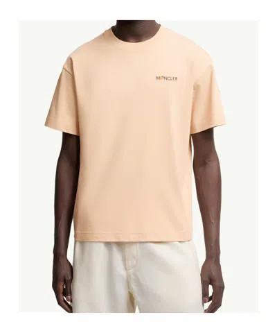 Moncler X Gilga Farm By Donald Glover Logo Patch T-shirt In Pink