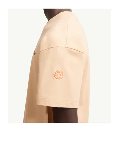 Moncler X Gilga Farm By Donald Glover Logo Patch T-shirt In Pink