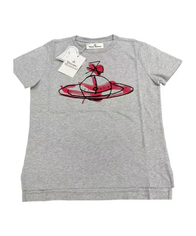 Vivienne Westwood Printed Crewneck T-shirt In Gray