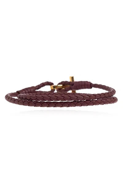 Tom Ford T Plaque Braided Bracelet