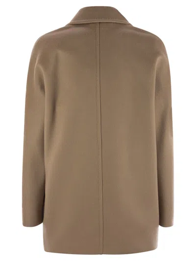 Max Mara Studio Sheree Double-breasted Blazer In Brown
