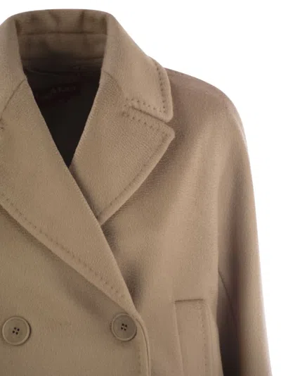 Max Mara Studio Sheree Double-breasted Blazer In Brown