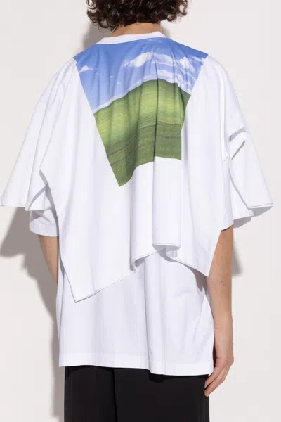 Vetements White Desktop Double Layered T-shirt In White