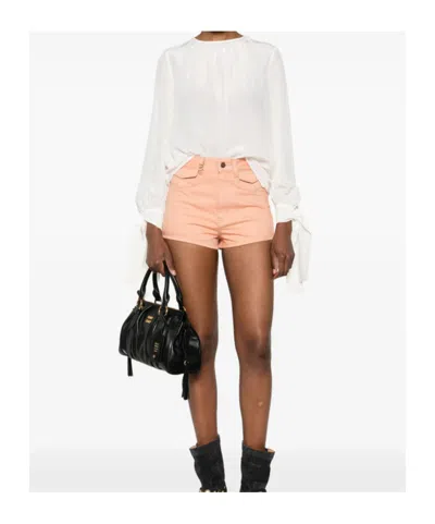 Max Mara Silk Crepe De Chine Blouse In White