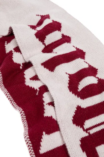 Palm Angels Kids Logo-intarsia Scarf