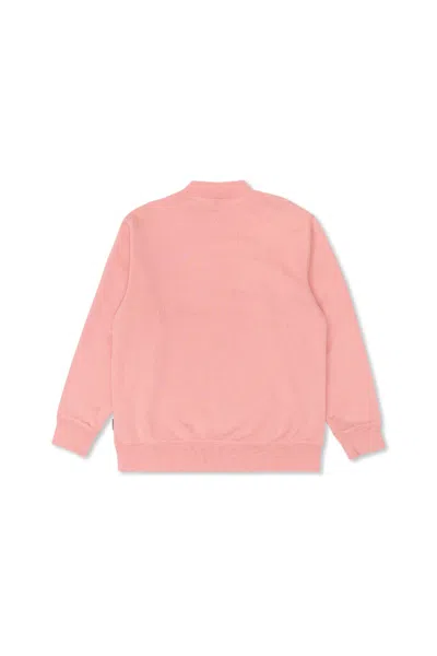 Palm Angels Kids Logo Printed Sweatshirt In Pink