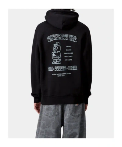 Carhartt Hooded Kangaroo Pocket Sweater In Black