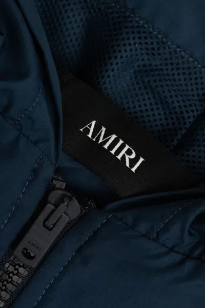 Amiri Hooded Jacket In Blue