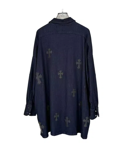 Chrome Hearts Long Sleeve Shirt In Blue