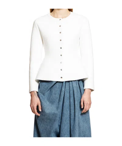 Loewe Long-sleeved Cardigan In Neutral