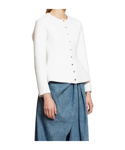 Loewe Long-sleeved Cardigan In Neutral