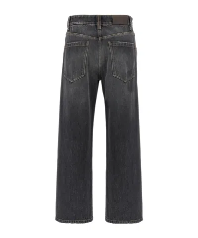 Brunello Cucinelli Jeans With Belt Loops In Gray