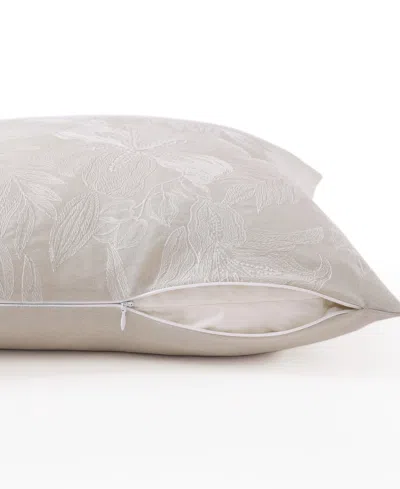 Tommy Bahama Island Estate Embroidered Floral Decorative Pillow, 20" X 20"
