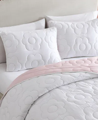 Betsey Johnson Rainbow Stitch Reversible 2-pc. Quilt Set, Twin