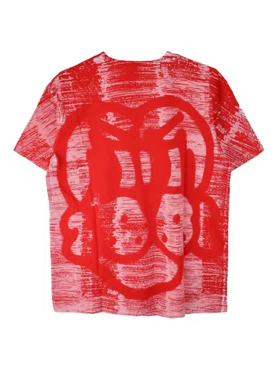 Chito Knock-out Pup Abstract-print Cotton T-shirt In Pink