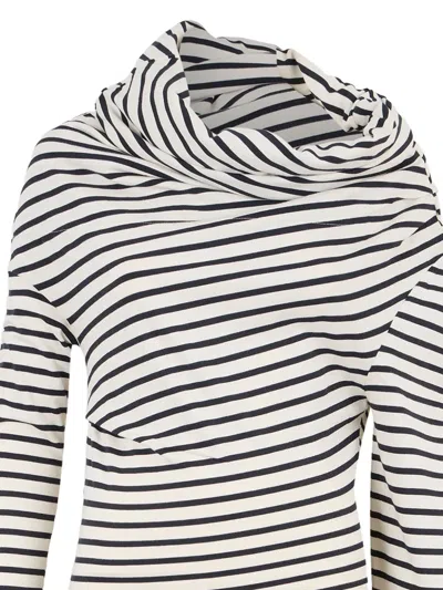 A.w.a.k.e. Asymmetric Striped Top In Multi