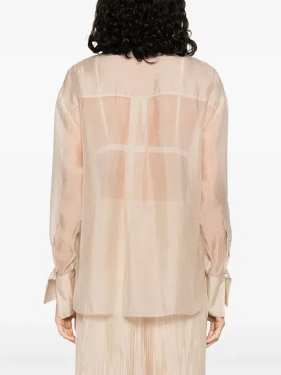 Forte Forte Organza Button-front Shirt In Neutral