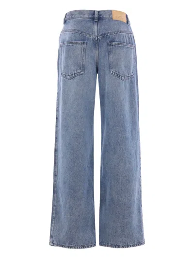 Isabel Marant High-waisted Straight Blue Jeans In Blue