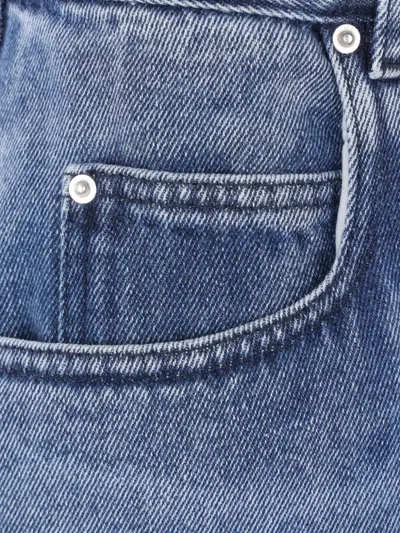 Isabel Marant High-waisted Straight Blue Jeans In Blue