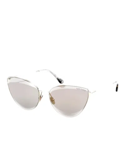 Tom Ford Cat-eye Full-rim Sunglasses In Metallic