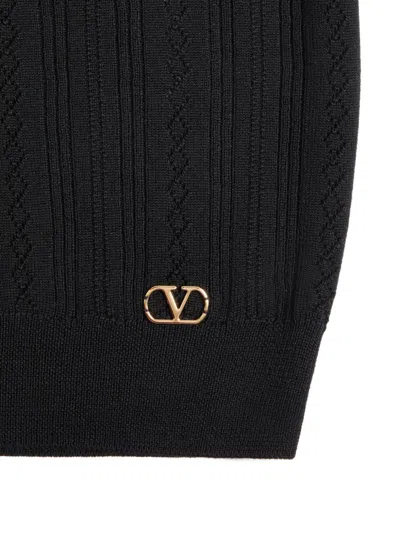 Valentino Wollpullover Frau Schwarz Xs In Black
