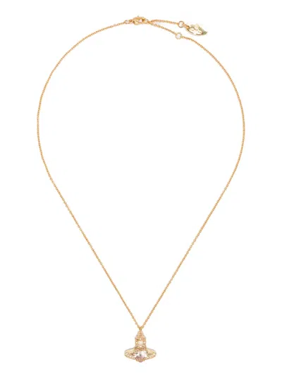 Vivienne Westwood Ariella Orb Crystal-embellished Necklace In Gold