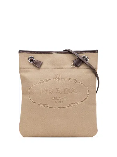 Pre-owned Prada 2013-2025 Canvas Canapa Logo Crossbody Bag