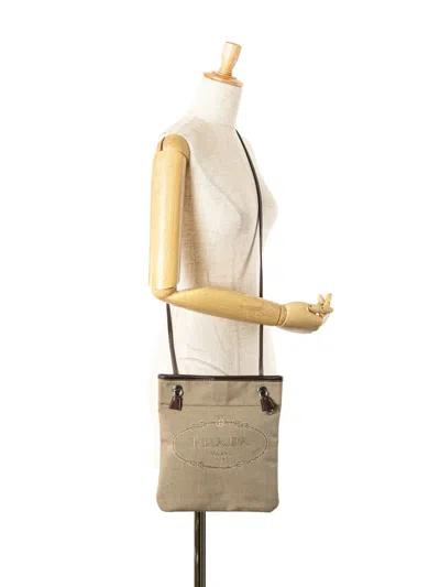 Pre-owned Prada 2013-2025 Canvas Canapa Logo Crossbody Bag
