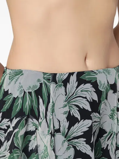 Loewe Floral-print Ruffled Skirt