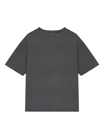 Studio Tomboy Striped Chest-pocket T-shirt