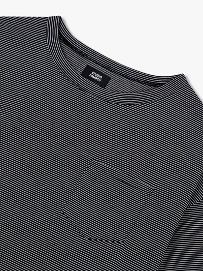 Studio Tomboy Striped Chest-pocket T-shirt