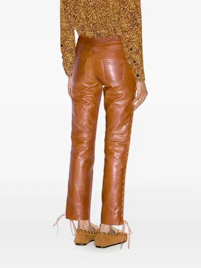 Isabel Marant Cyerra Trousers In Brown