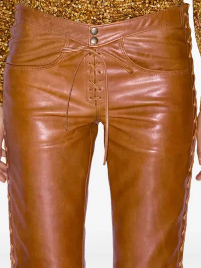 Isabel Marant Cyerra Trousers In Brown