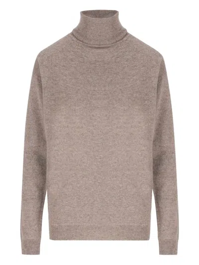 Saint Laurent Turtleneck Sweater In Cashmere In Gray