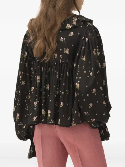 Chloé Ruffled Floral Print Blouse
