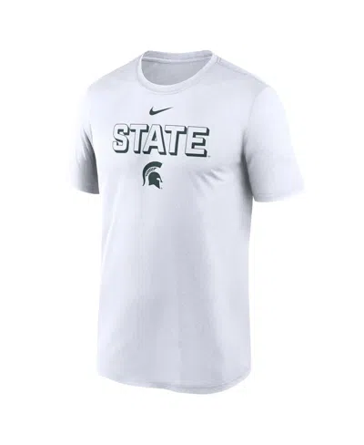 Nike Men's White Michigan State Spartans 2025 Sideline Legend Performance T-shirt In White