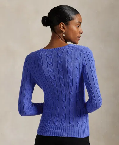 Polo Ralph Lauren Women's Cable-knit Cotton Crewneck Sweater