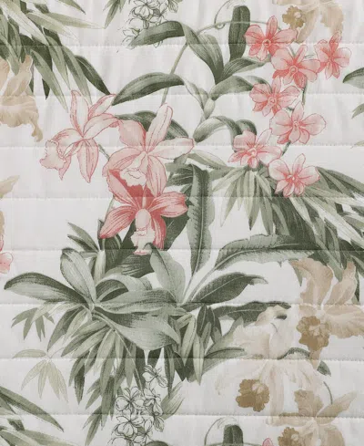 Tommy Bahama Island Orchid Cotton Reversible 3-pc. Quilt Set, Full/queen