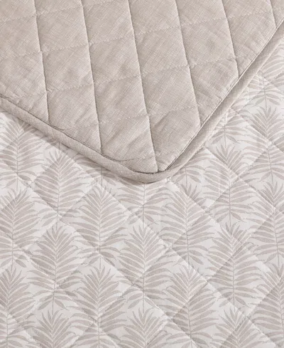 Tommy Bahama Fronds Cotton Reversible 3-pc. Quilt Set, Full/queen