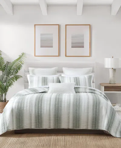 Tommy Bahama La Prisma Stripe Texture Cotton 3-pc. Quilt Set, Full/queen