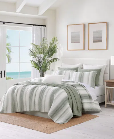 Tommy Bahama La Prisma Stripe Texture Cotton 3-pc. Quilt Set, Full/queen