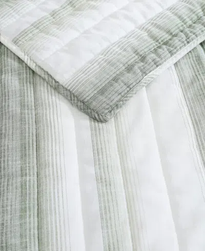 Tommy Bahama La Prisma Stripe Texture Cotton 3-pc. Quilt Set, Full/queen