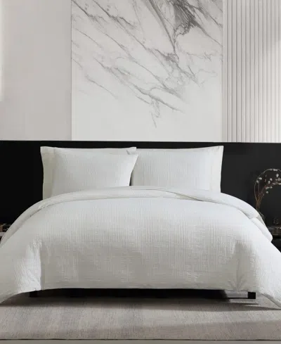 Vera Wang Bark Texture Cotton Jacquard 3-pc. Comforter Set, Queen